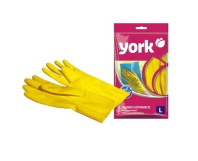 York Haushaltshandschuhe Groesse L - Strapazierfaehig und Elastisch