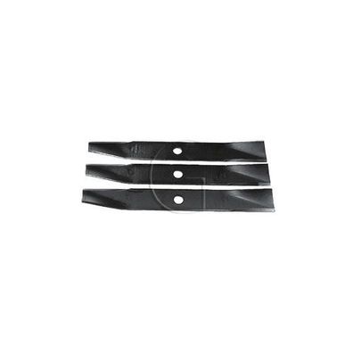 3er-Set Rasenmähermesser / L = 406 mm / B = 50,8 mm / Ø Zentralbohrung = 19,2 mm