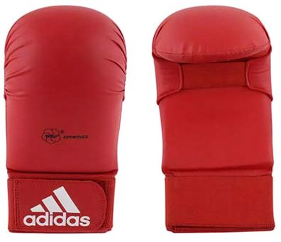 adidas WKF Karate-Handschuh ohne Daumen Rot