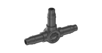 Micro-Drip-System T-Stück 4,6mm (3/16") (dunkelgrau, 10 Stück, Modell 2023)