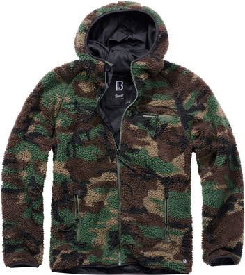 Brandit Jacke Teddyfleece Worker Jacket in Woodland