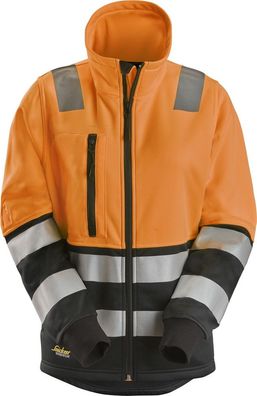 Snickers Damen Warnschutzjacke High-Vis Damenarbeitsjacke mit Reißverschluss,