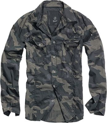 Brandit Hemd Shirt Slim MEN in Darkcamo