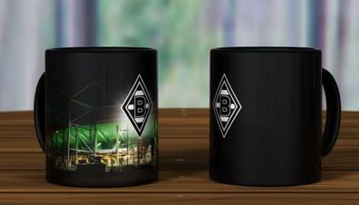 Borussia Mönchengladbach Becher Magic Mug Borussia-Park Fussball Schwarz/Grün