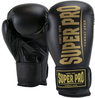 Super Pro Combat Gear Champ SE (Kick-)Boxhandschuhe Schwarz/Gold