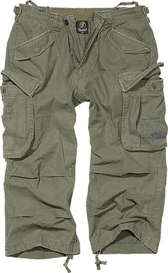 Brandit Shorts Industry Vintage 3/4 in Olive