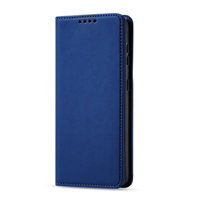 Samsung Galaxy S22+ Magnet Kartenetui in Blau: Kartenhalter & Staender Huelle
