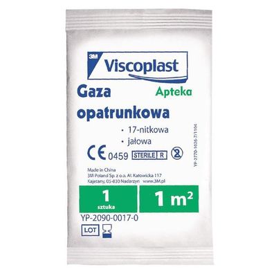 Wundverband aus steriler Baumwolle, 17 Faeden, 1 m2, 1 Stueck