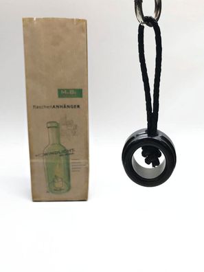 Schléssel Anhänger aus dem Wein - Flaschenkopf grén | chrom
