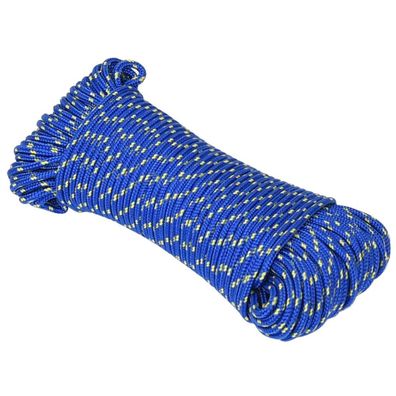 4 mm] Ankerleine | Bootsseil | Seil | Arbeitsleine | Tauwerk | geflochten | PP