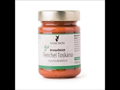 Sanchon 6x Brotaufstrich Fenchel Toskana, Sanchon 190g