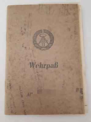 DDR NVA Wehrpaß von Meißen 1963 mit Lichtbild