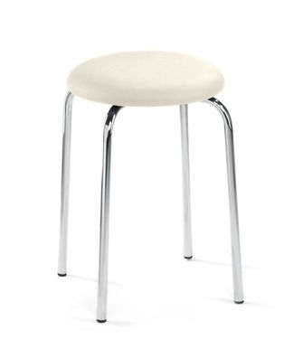 Mayer 1134 myLupo Hocker chrom/gepolstert Stoff Kristallgrau - Stoffkoll
