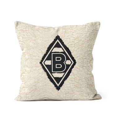 Borussia Mönchengladbach Kissen Schaf Fussball Schwarz-45x45cm