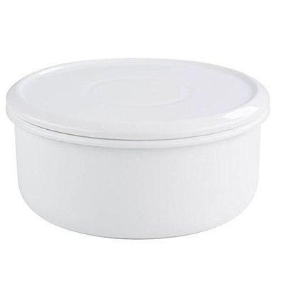 Riess Brot/Keksdose mit Deckel Ø24cm 4 Liter Emaille Weiss