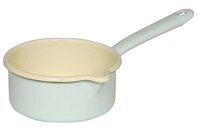 RIESS Stieltopf mit Ausguss 0,75 Liter Ø14cm türkis/bunt