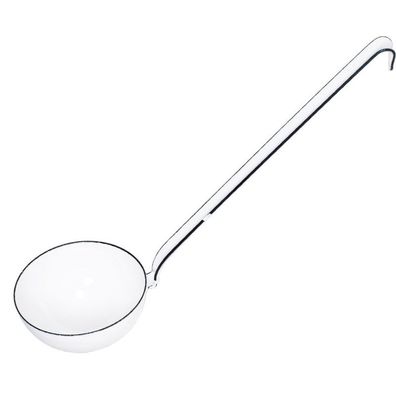 Riess Schöpf Cuillère à soupe louche Ø9cm émail Classic blanc