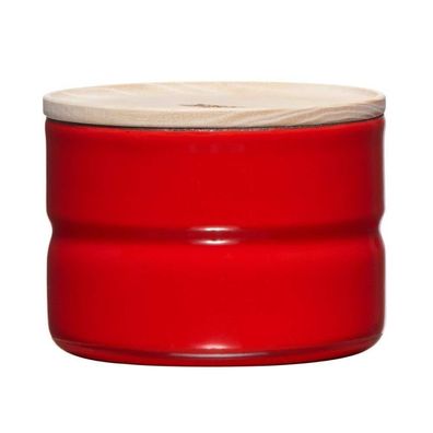 Riess Vorratsdose mit Deckel Ø8cm 230ml fresh tomato Emaille