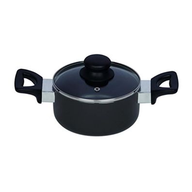 Riess Alu Reventon Fleischtopf mit Glasdeckel Ø20 Induktion