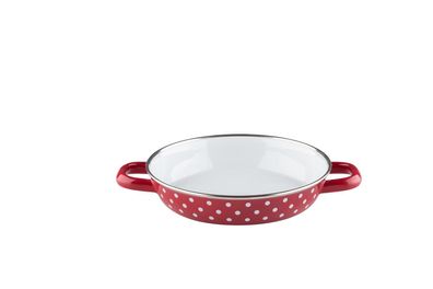 Riess Country Eierpfanne Pünktchen rot Ø20cm Emaille Induktion
