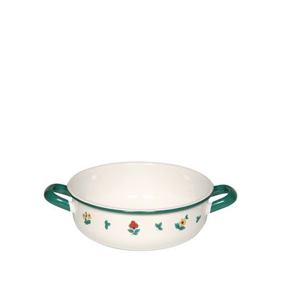 Riess Country Gmunder Streublumen Bol paysan Ø14 cm 0,85 litre émail