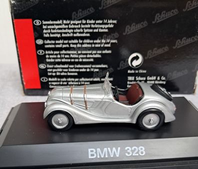 BMW 328 Roadster, silber, Schuco