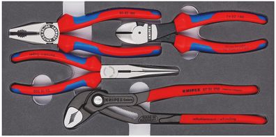 KNIPEX 00 20 01 V15 Zangen-Set in Schaumstoffeinlage 4-teilig