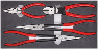 KNIPEX 00 20 01 V16 Zangen-Set in Schaumstoffeinlage 4-teilig
