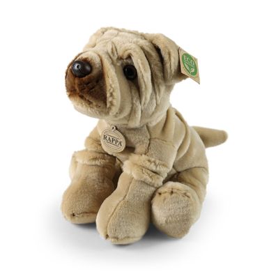Shar-Pei L= 23cm, H=24 cm, HUND Plüschtier Stofftier Kuscheltier Plüsch SharPei