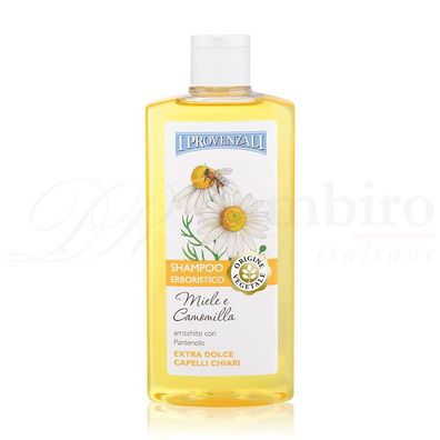 I Provenzali Natürliches Shampoo mit Honig- und Kamillenextrakt 250 ml