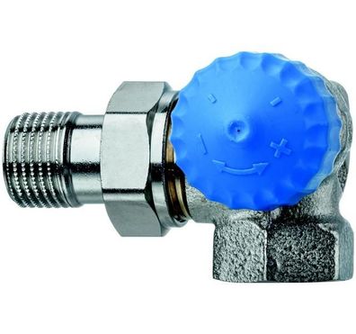 Heimeier Thermostat-Ventilunterteil mit ger. Widerstand, Winkeleck/re., DN10