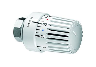 Oventrop-thermostat "Uni LH" 7-28 C, 0 * 1-5, Flüssig-Fühler, weiß