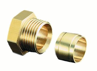 Oventrop-klemmringverschr."ofix-oil"10mm 2-fach f. Zweistrangfil. u. "Flexo-Block"
