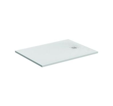 IS Rechteck-Brausewanne Ultra Flat S, 1000x800x30mm, Carraraweiß