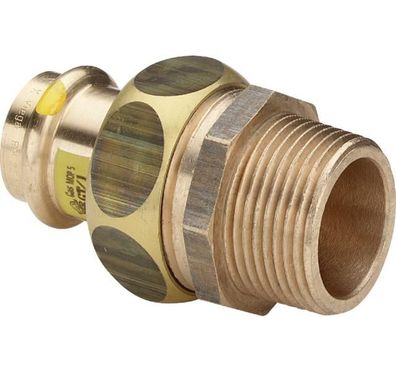Viega Verschraubung mit SC Profipress G 2654 für Gas in 22mm x R1 Rotguss