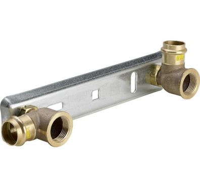 Viega Gaszähler-Anschlussplatte G2325 in 28mm Stahl verzinkt