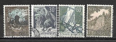 Tschechoslowakei gestempelt Michel-Nummer 1418-1421