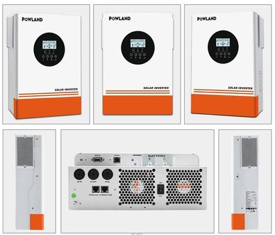 Solar Wechselrichter 6.2KW 48V 120A MPPT 60-500V Parallelfähig WiFi Solar Inverter