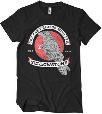 Yellowstone You Can't Reason With Evil T-Shirt Black