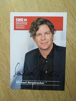 SWR Fernsehmoderator Michael Steinbrecher - handsigniertes Autogramm!!!