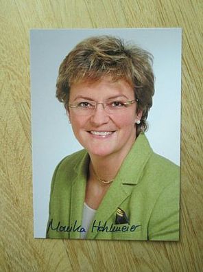 CSU Franz Josef Strauß Tochter Monika Hohlmeier - handsigniertes Autogramm!!!