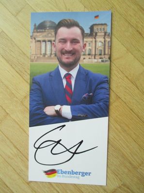 MdB AfD Politiker Tobias Ebenberger - handsigniertes Autogramm!!!
