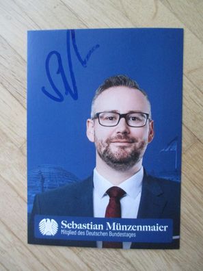 MdB AfD Politiker Sebastian Münzenmaier - handsigniertes Autogramm!