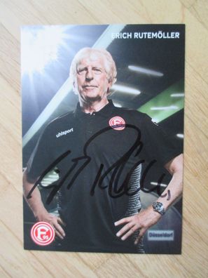 Fortuna Düsseldorf FC Köln DFB Trainer Erich Rutemöller - handsigniertes Autogramm!!!