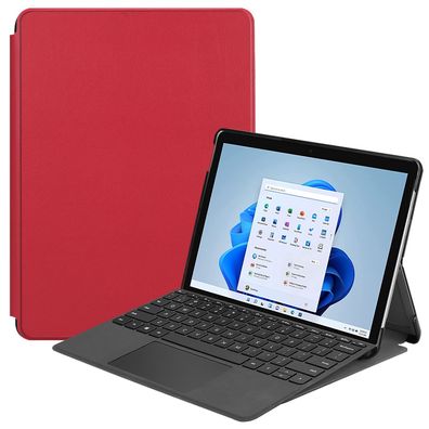 Tablet Hülle für Microsoft Surface 8 Pro 13 Zoll Slim Case Auto Sleep/Wake Rot