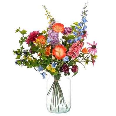 Kunstblumenstrauß - Vibrierende Harmonie - 90 cm - Künstliche Blumen
