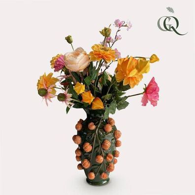 Künstliche Blumen - Blumenstrauß - Orange Sommer - ?80cm