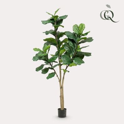 Kunstpflanze - Ficus Lyrata - Tabakpflanze - 180 cm