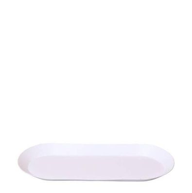 Teller oval - Ovales Tablett Ø30cm - Weiß