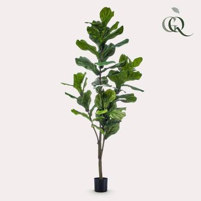 Kunstpflanze - Ficus Lyrata - Tabakpflanze - 150cm